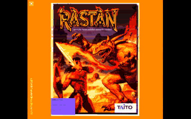 Rastan, Super Hi-Res box art