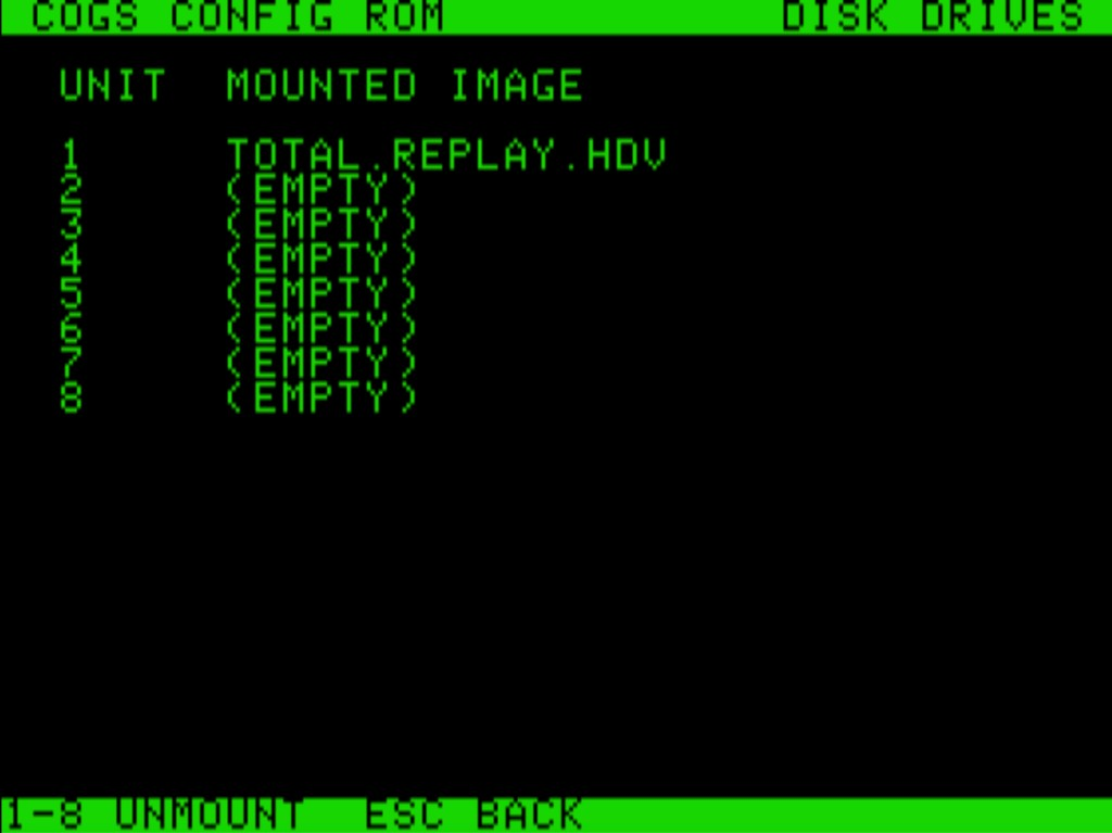 Disk drives on the //e: Total Replay mounted as unit 1, straight from the network