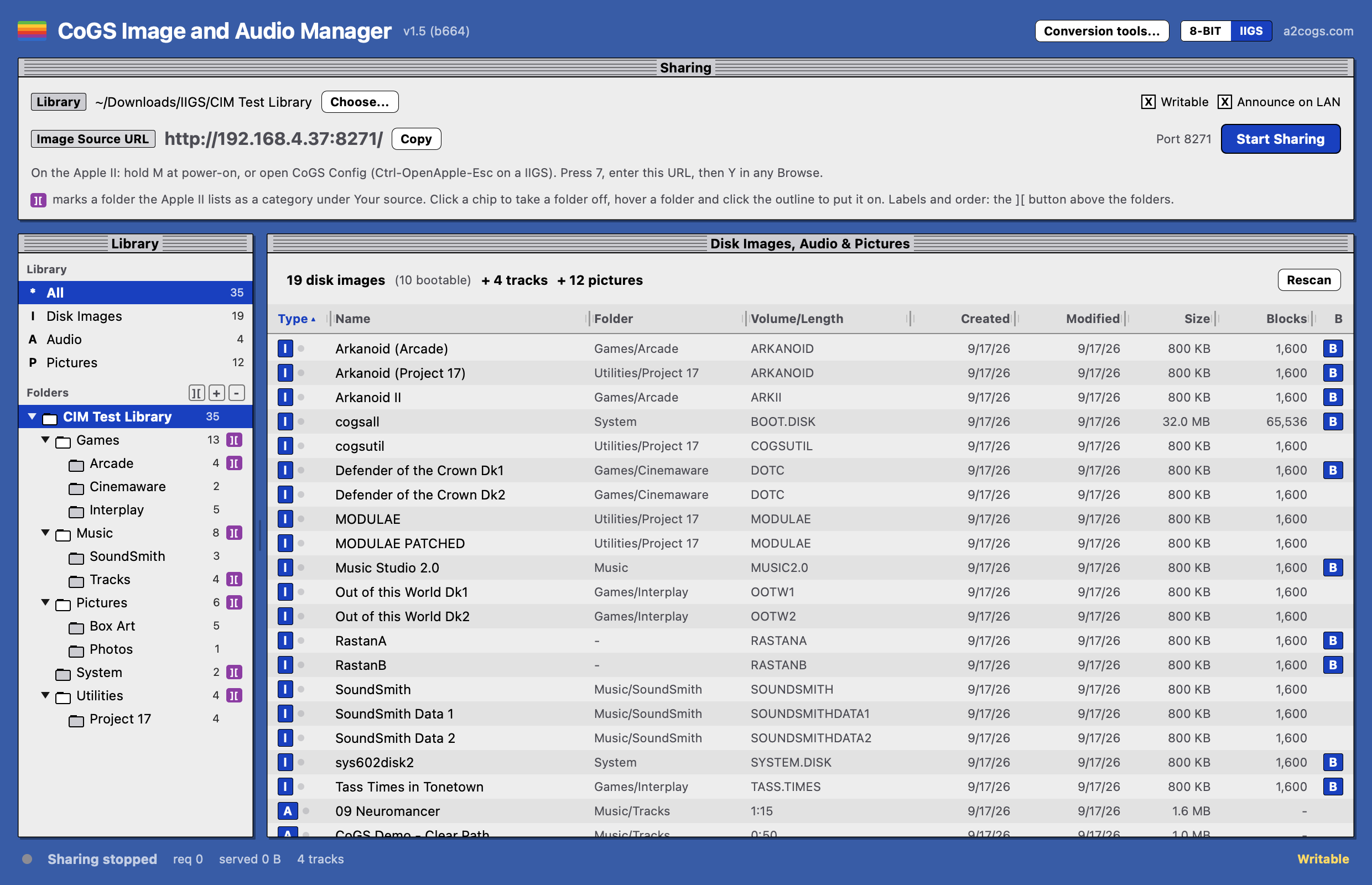The CoGS Image Manager