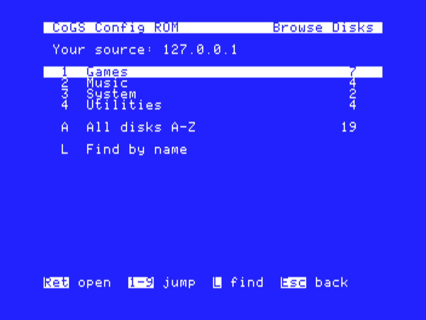 Your source opens on your folders